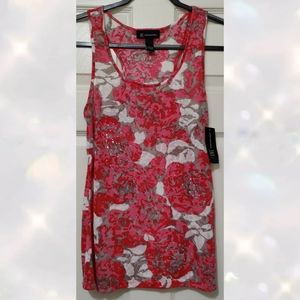 🌹INC Rhinestone Rose Tank Top
